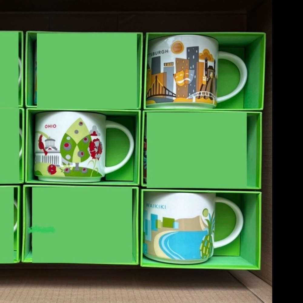 Starbucks You Are Here discontinued retired mugs